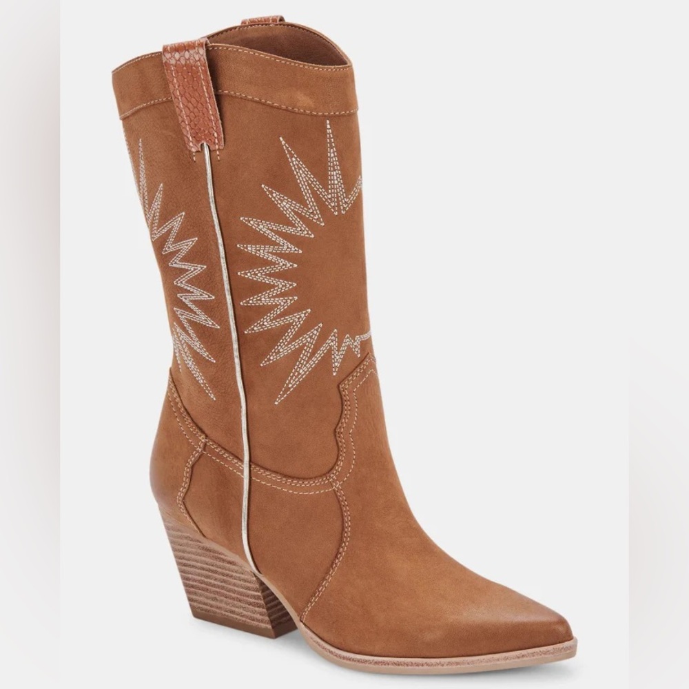DOLCE VITA LAWSON COWBOY BOOT - WHISKEY